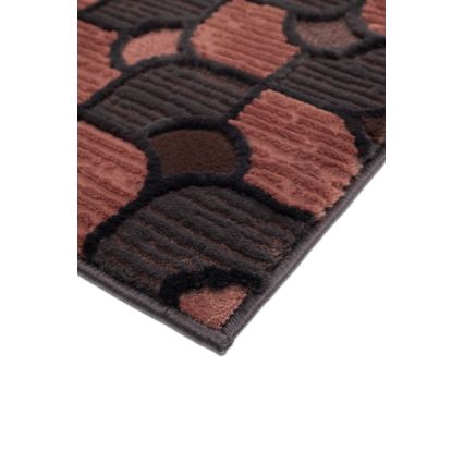 MOCCA rug 200x280 cm brown/red