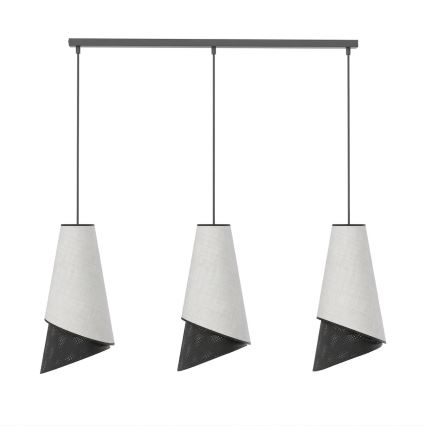 MODA Cable Pendant 3xE27/15W/230V grey/black