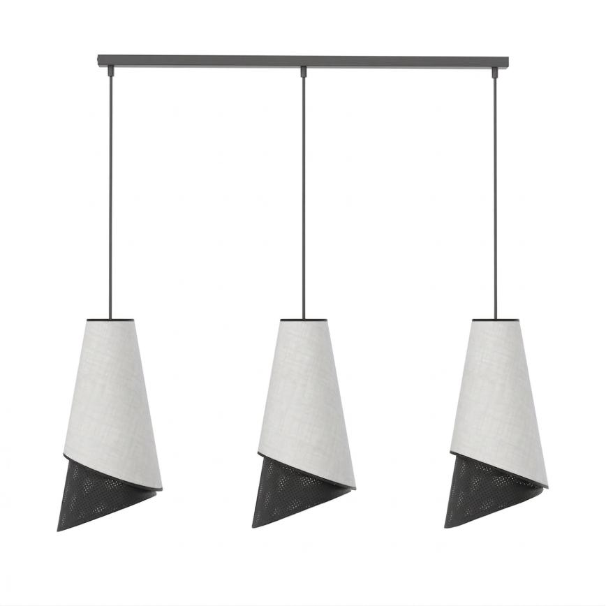 MODA Cable Pendant 3xE27/15W/230V grey/black