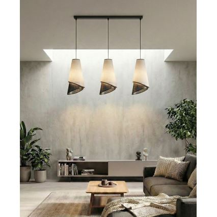 MODA Cable Pendant 3xE27/15W/230V grey/black
