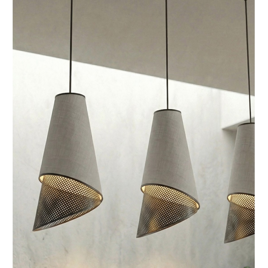 MODA Cable Pendant 3xE27/15W/230V grey/black