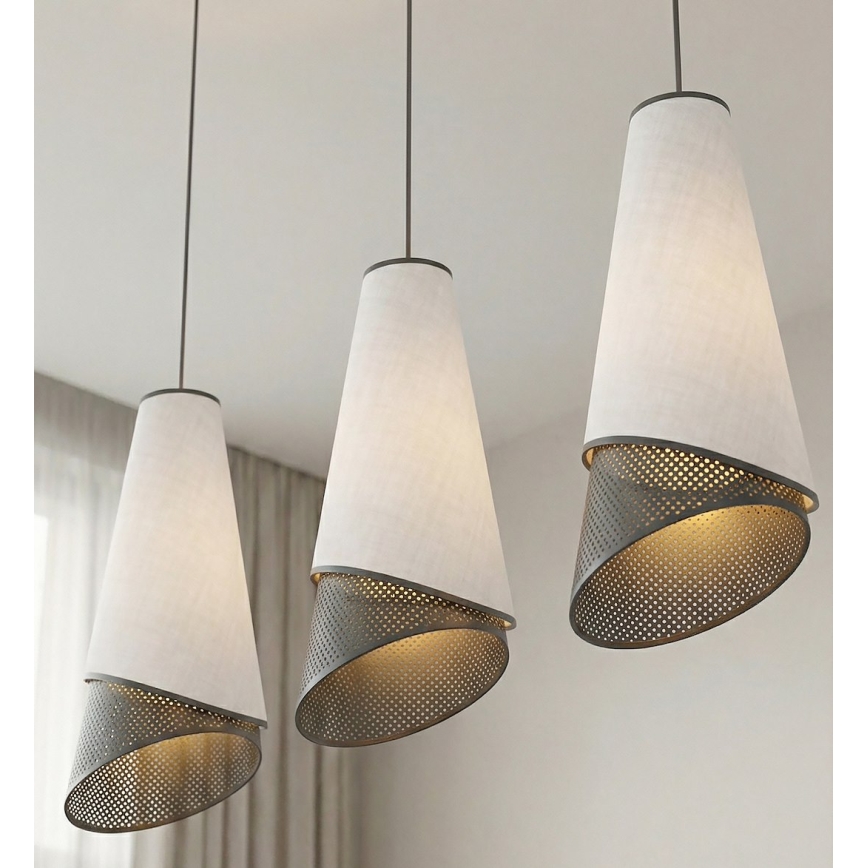 MODA Cable Pendant 3xE27/15W/230V grey/black