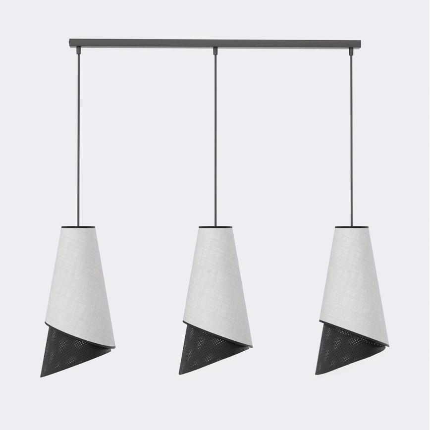MODA Cable Pendant 3xE27/15W/230V grey/black