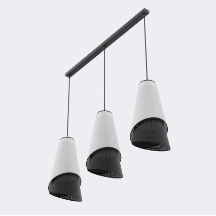 MODA Cable Pendant 3xE27/15W/230V grey/black