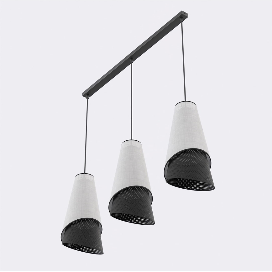 MODA Cable Pendant 3xE27/15W/230V grey/black