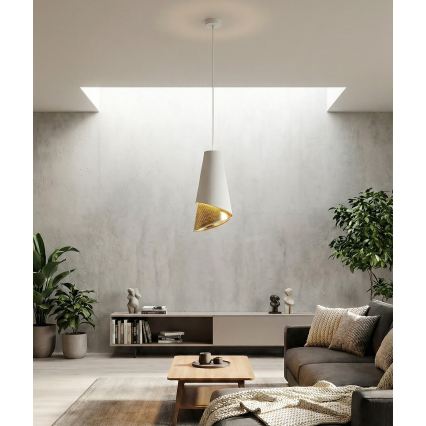 MODA Cable Pendant Light 1xE27/15W/230V White/Gold