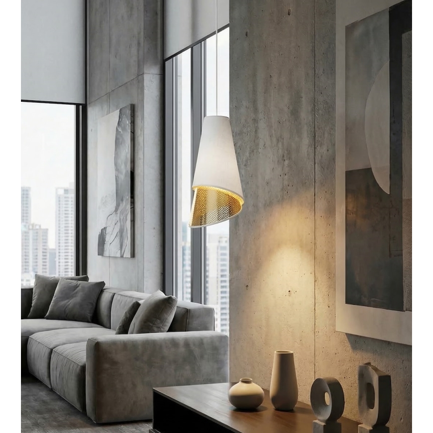 MODA Cable Pendant Light 1xE27/15W/230V White/Gold