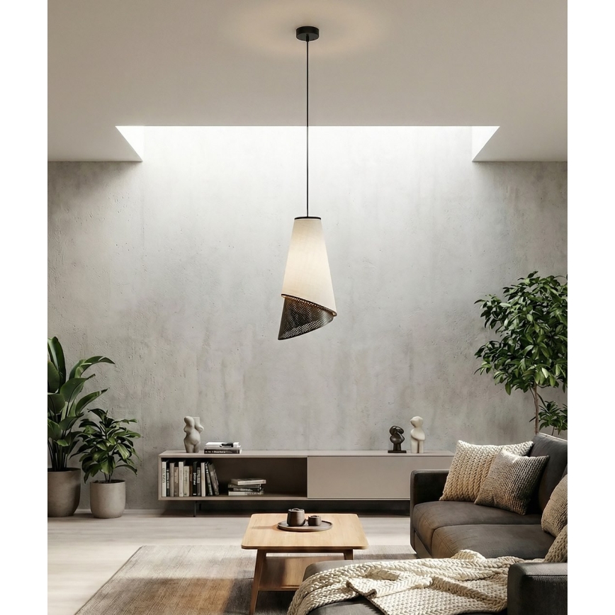 MODA Cord Pendant Light 1xE27/15W/230V Grey/Black
