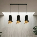 MODA Cord Pendant Light 3xE27/15W/230V Black/Gold
