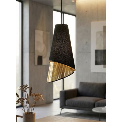 MODA Cord Pendant Light 3xE27/15W/230V Black/Gold
