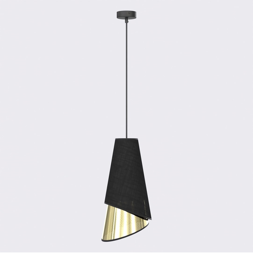 MODA Pendant on cord 1x E27/15W/230V Black/Gold