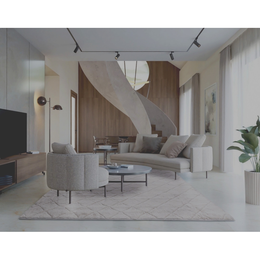 MODENA NEW Non-slip Rug, 120 x 160 cm, Light Grey