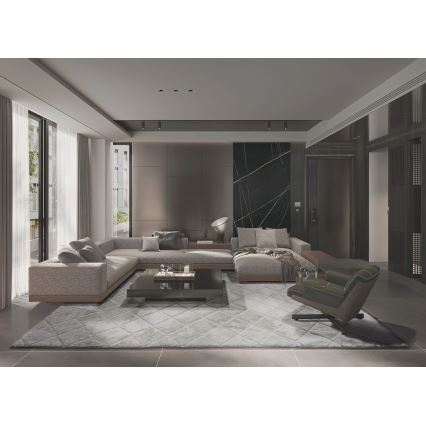 MODENA NEW Non-slip Rug, 120 x 160 cm, Light Grey