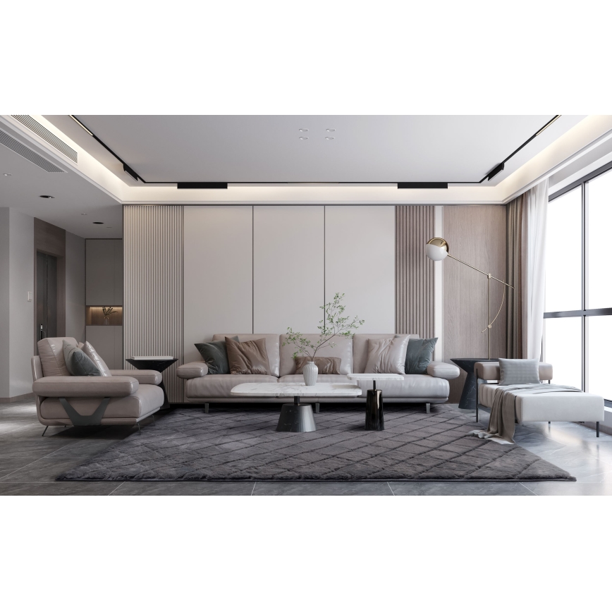 MODENA NEW Non-Slip Rug 60 x 100 cm, Anthracite