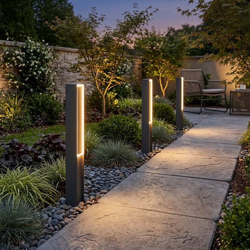MODO LED Outdoor Lamp, 23.4W/230V, 4000K, IP44, 80 cm, Black