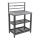 Modular outdoor table 80x47x123 cm black/stainless steel
