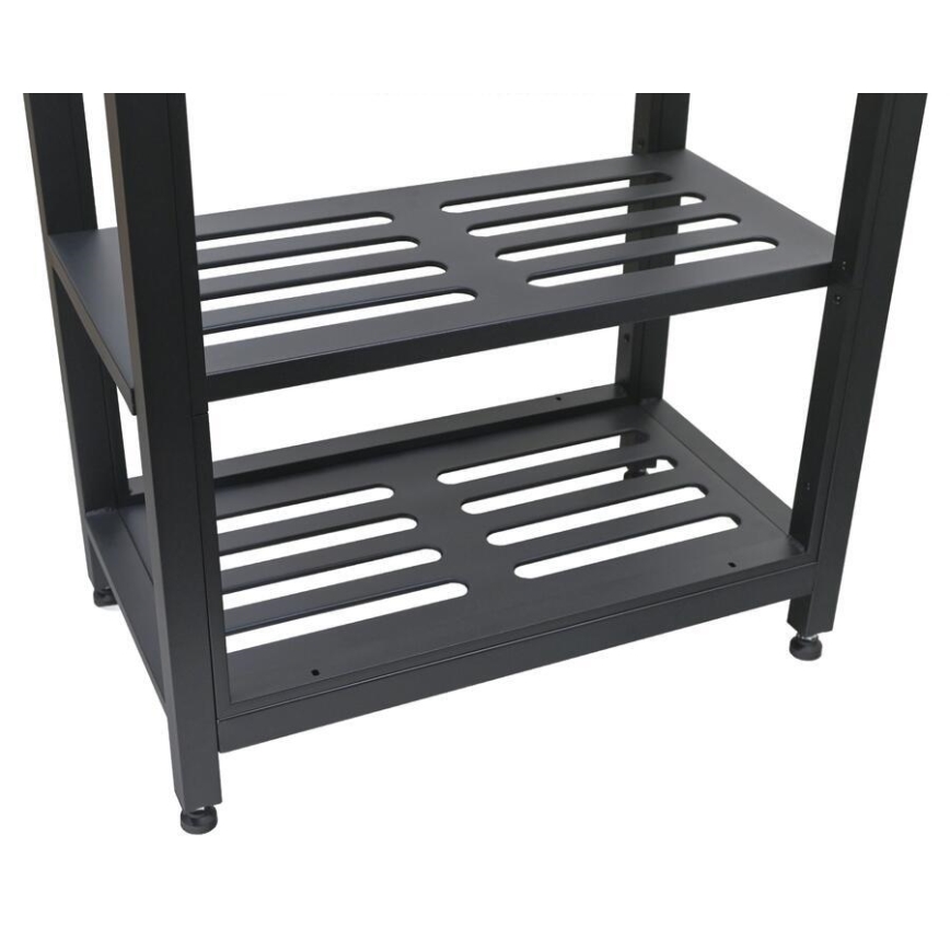 Modular outdoor table 80x47x123 cm black/stainless steel