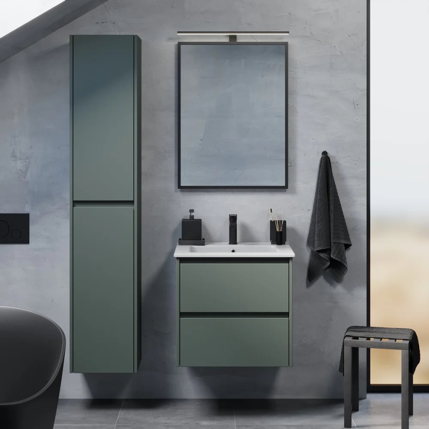 MOLDE Bathroom Cabinet 35x174x32 cm, Green