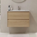 MOLDE Bathroom Cabinet with Basin, 80x55x46 cm, Oak
