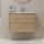 MOLDE Bathroom Cabinet with Basin, 80x55x46 cm, Oak