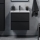 MOLDE Bathroom vanity with basin, 60x55x46 cm — Black