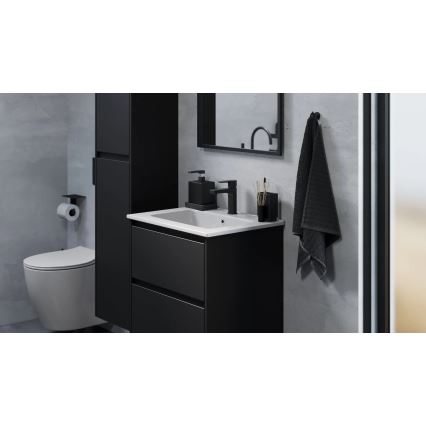 MOLDE Bathroom vanity with basin, 60x55x46 cm — Black