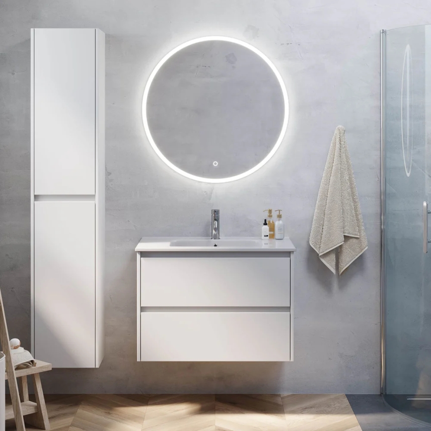 MOLDE bathroom vanity with basin 80x55x46 cm, white