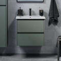 MOLDE Bathroom vanity with sink 60x55x46 cm green