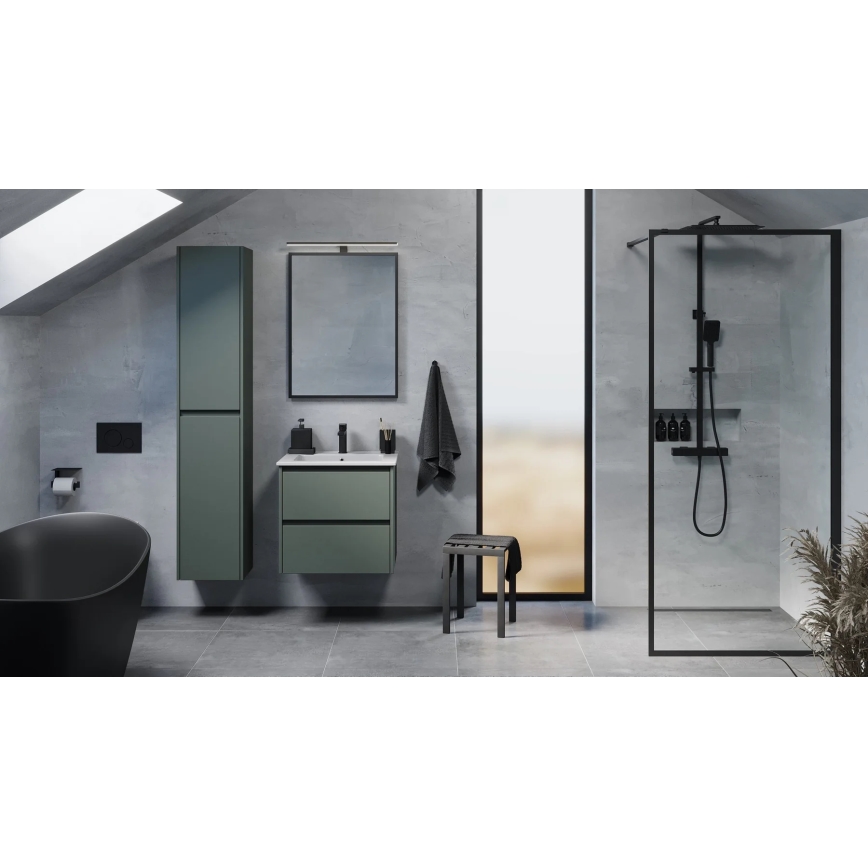 MOLDE Bathroom vanity with sink 60x55x46 cm green