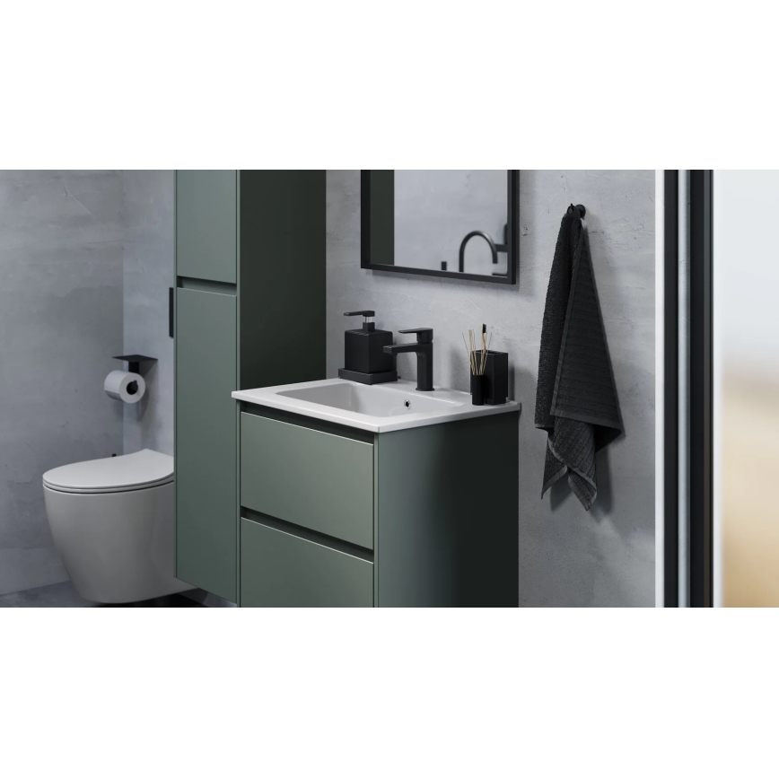 MOLDE Bathroom vanity with sink 60x55x46 cm green