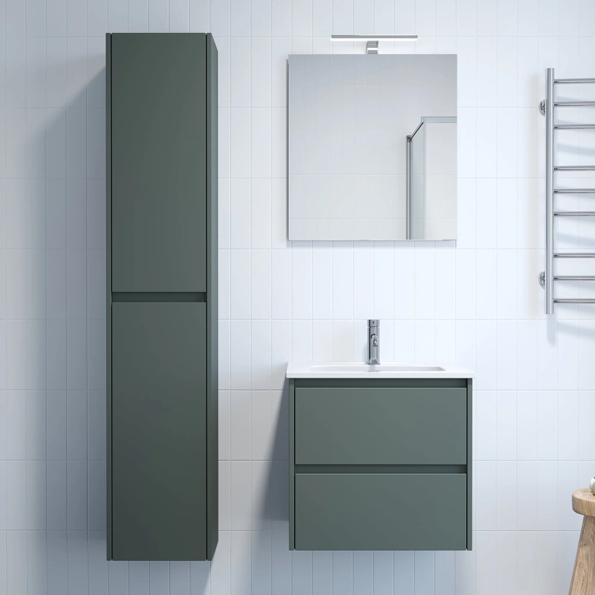 MOLDE Bathroom vanity with sink 60x55x46 cm green