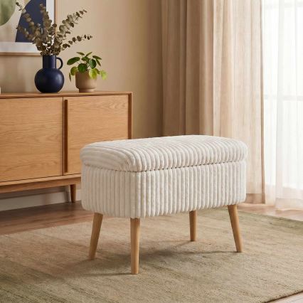 MOLIS Ottoman 35x60 cm white