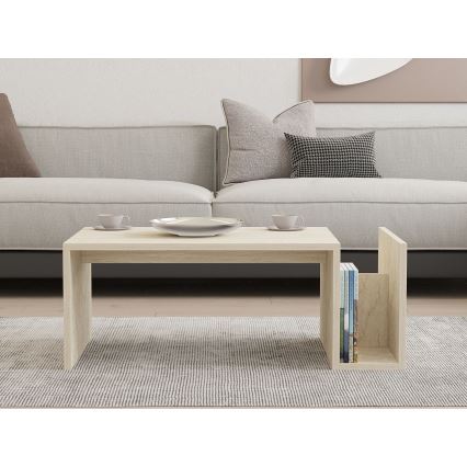 MONEL Coffee Table, Beige Marble Finish