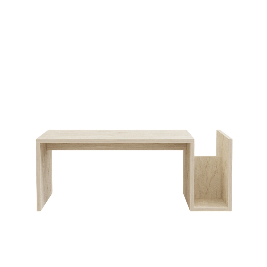 MONEL Coffee Table, Beige Marble Finish