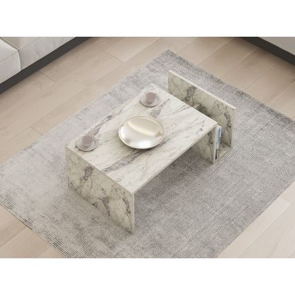 MONEL Coffee Table – Gray Marble Finish