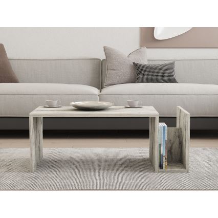MONEL Coffee Table – Gray Marble Finish