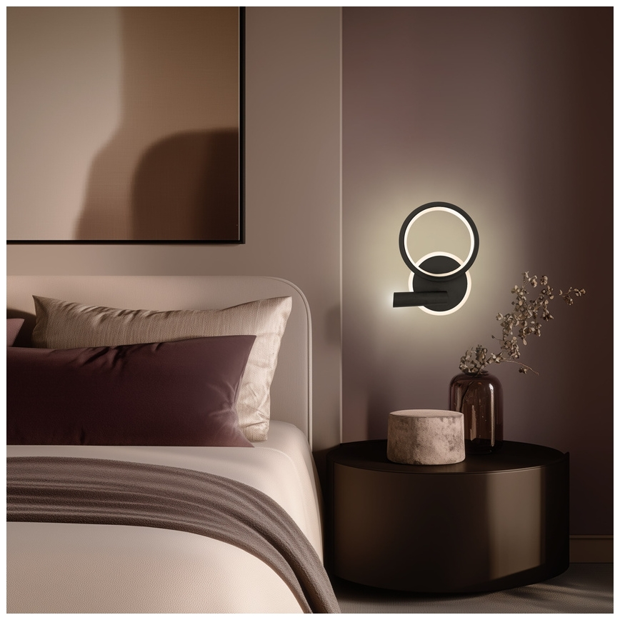 MONET LED Wall Spotlight 16W 230V Black