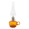 MONIKA 34 cm Amber Checkered Kerosene Lamp