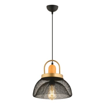 MONZA pendant light 1xE27/40W/230V, diameter 29 cm, black/gold