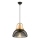 MONZA pendant light 1xE27/40W/230V, diameter 29 cm, black/gold