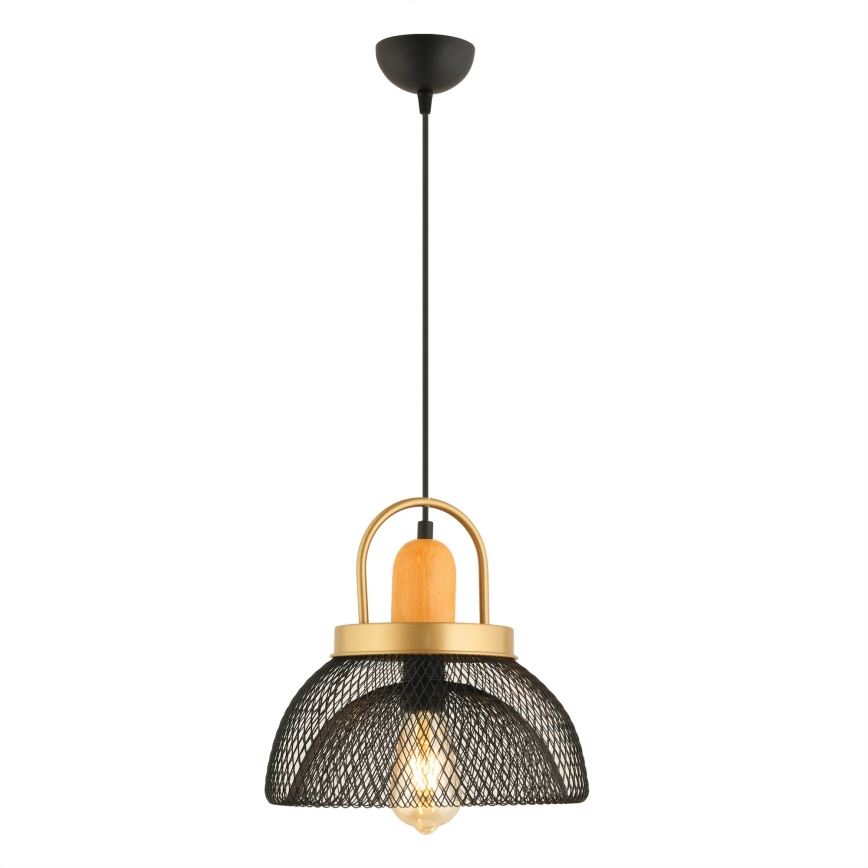 MONZA pendant light 1xE27/40W/230V, diameter 29 cm, black/gold