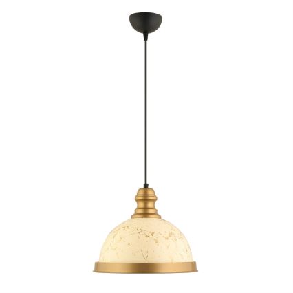 MONZA Pendant Light 1xE27/40W/230V, diameter 29 cm, cream/bronze