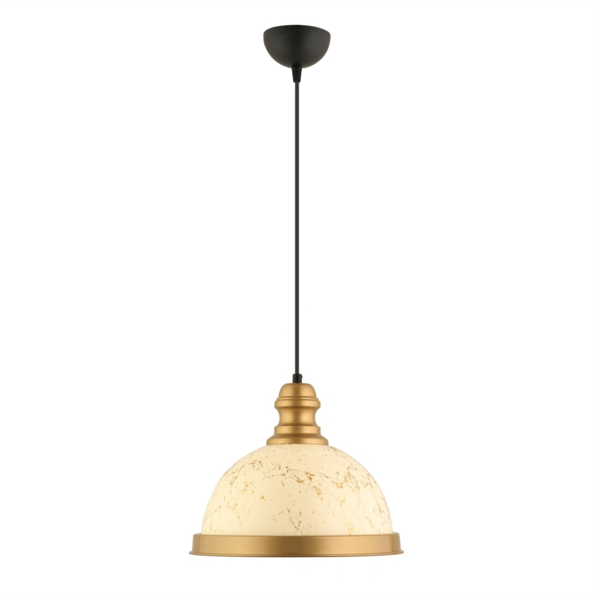 MONZA Pendant Light 1xE27/40W/230V, diameter 29 cm, cream/bronze