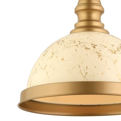 MONZA Pendant Light 1xE27/40W/230V, diameter 29 cm, cream/bronze