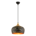 MONZA Pendant Light 1xE27/40W/230V, diameter 30 cm, black/bronze