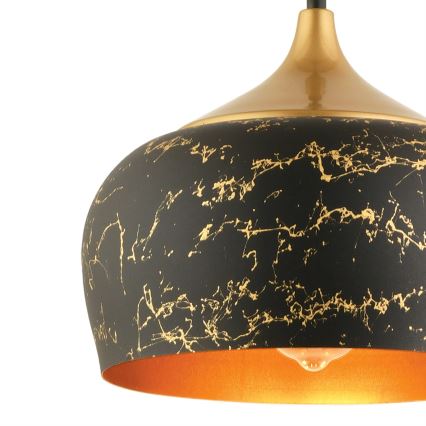 MONZA Pendant Light 1xE27/40W/230V, diameter 30 cm, black/bronze