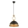 MONZA Pendant Light 1xE27/40W/230V diameter 30 cm black/bronze