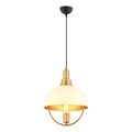 MONZA Pendant Light 1xE27/40W/230V Diameter 30 cm Cream/Gold