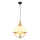 MONZA Pendant Light 1xE27/40W/230V Diameter 30 cm Cream/Gold