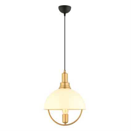 MONZA Pendant Light 1xE27/40W/230V Diameter 30 cm Cream/Gold